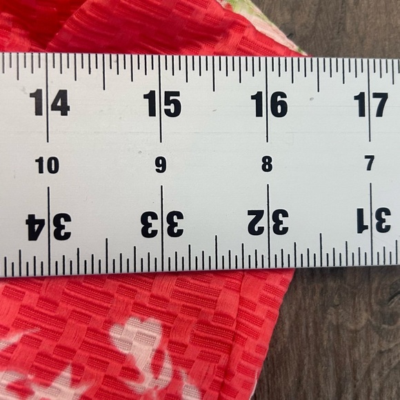 Tahari Coral and Multicolor Floral Midi Dress - Picture 11 of 11